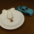 Pink triangle Stainless steel Anti-tarnish chain - House Of Tanaya