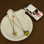 Beach themed double layer Anti-tarnish chain - House Of Tanaya