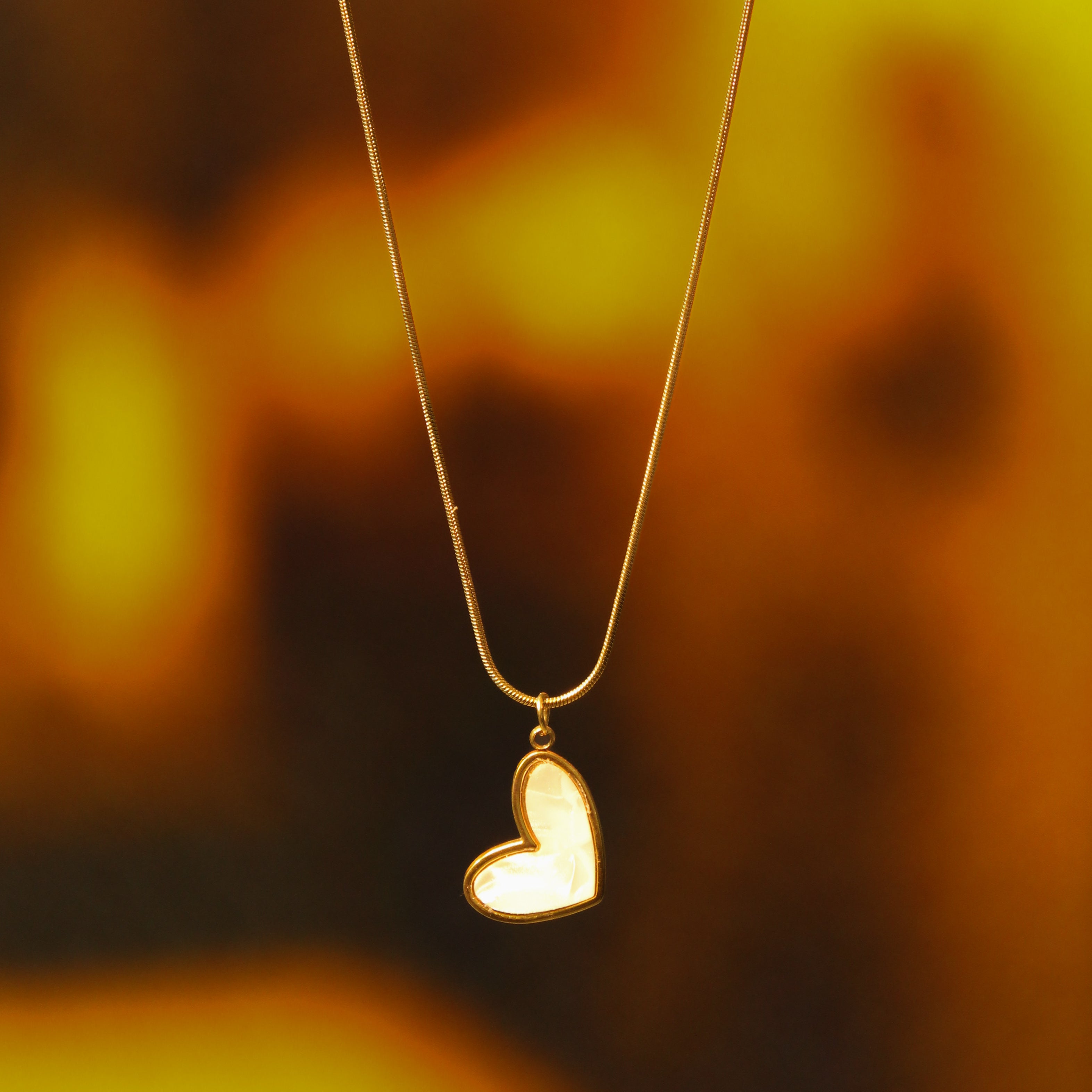 Velora heart pendant Anti tarnish chain