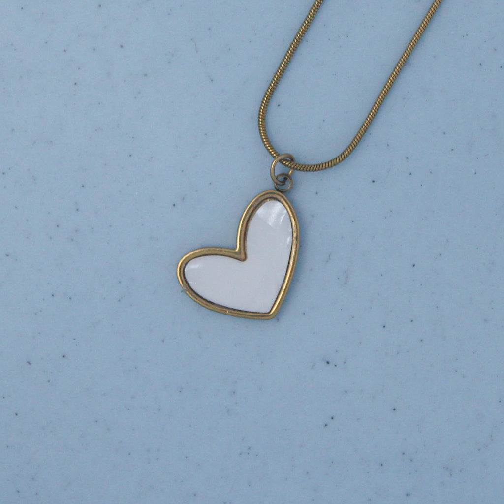 Velora heart pendant Anti tarnish chain - House Of Tanaya