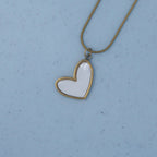 Velora heart pendant Anti tarnish chain - House Of Tanaya