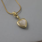 Aurora Heart Pendant Anti tarnish Chain - House Of Tanaya