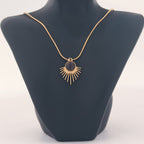 Black sunburst Stainless steel Anti-tarnish chain - House Of Tanaya