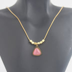 Pink triangle Stainless steel Anti-tarnish chain - House Of Tanaya