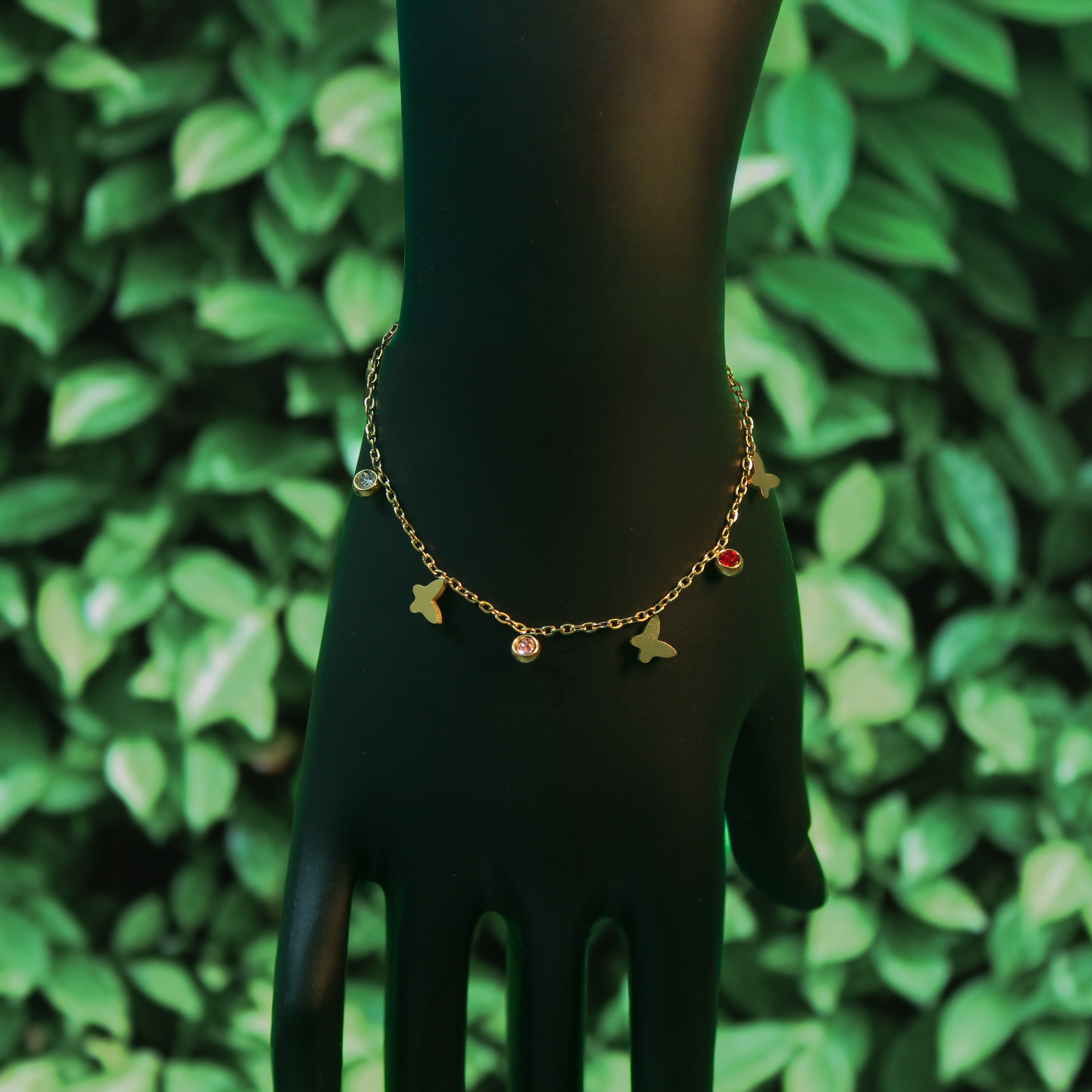 Butterfly Charm Stainless steel Anti-tarnish bracelet - House Of Tanaya