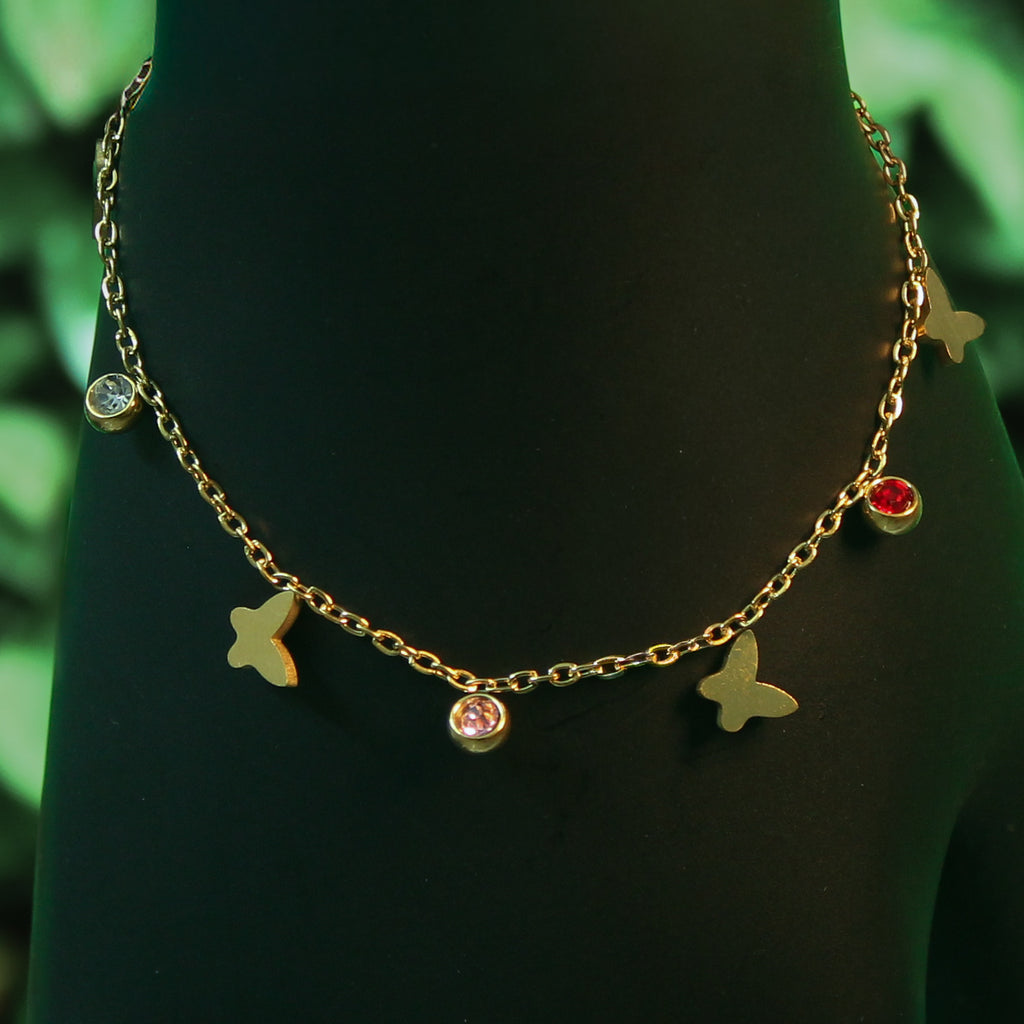 Butterfly Charm Stainless steel Anti-tarnish bracelet - House Of Tanaya