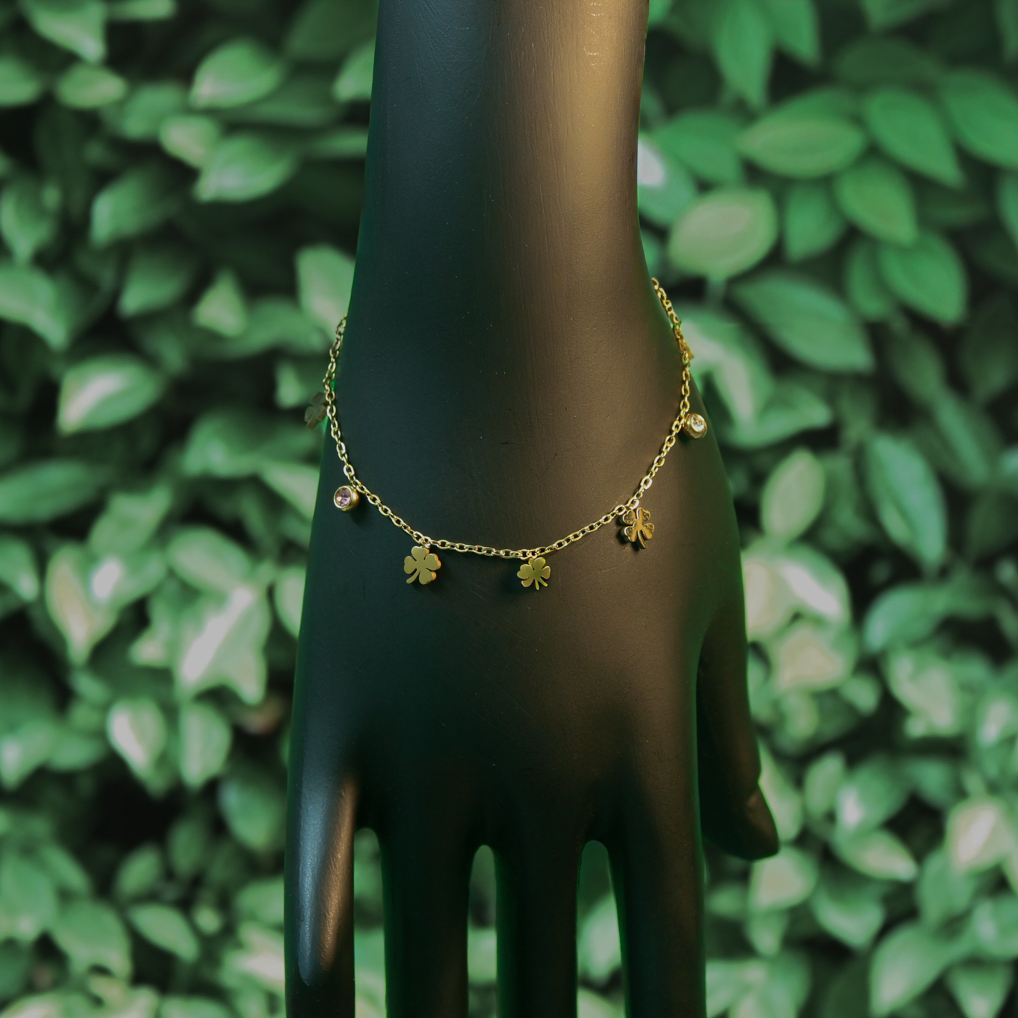 Leaf Charm Stainless steel Anti-Tarnish Bracelet - House Of Tanaya