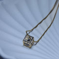 Luxe diamond pendant Anti tarnish chain - House Of Tanaya