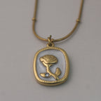 Rose Pendant Anti - tarnish stainless steel Chain - House Of Tanaya