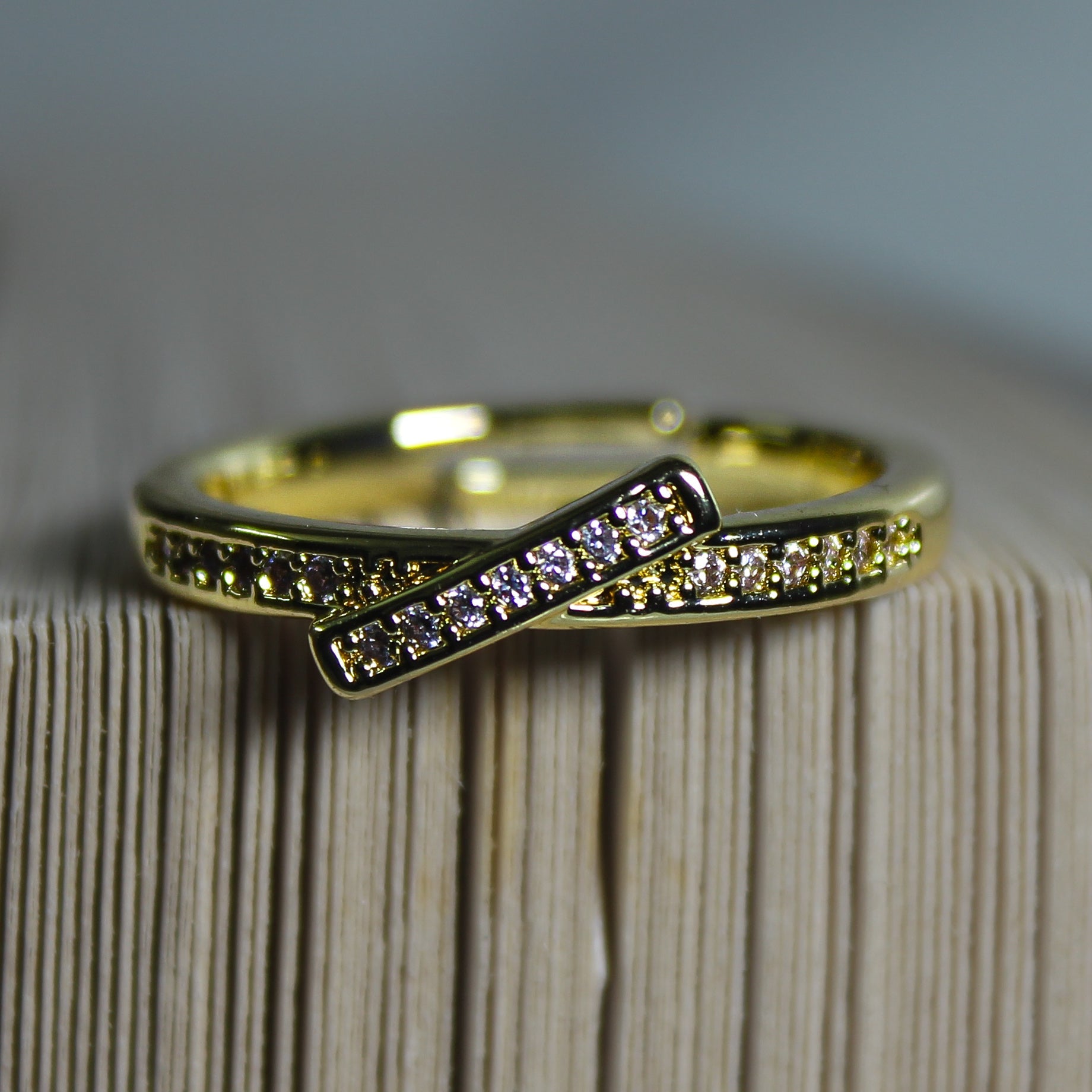 Grace Diamond Anti-tarnish adjustable Ring - House Of Tanaya