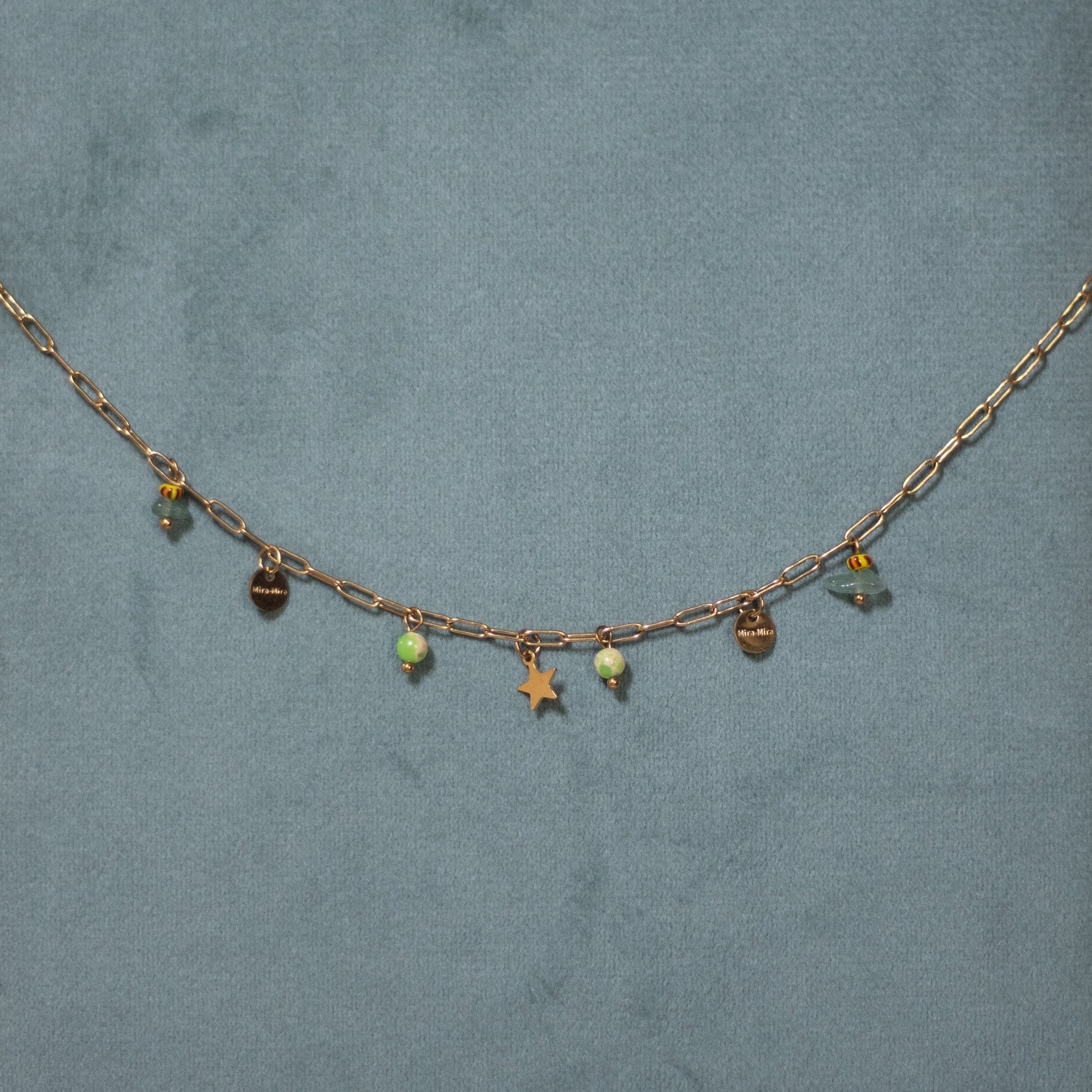 Crimson Charm Stainless steel Anti - tarnish Necklace - House Of Tanaya