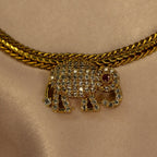 AD Haathi Short Necklace - House Of Tanaya