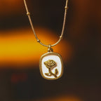 Rose Pendant Anti - tarnish stainless steel Chain - House Of Tanaya