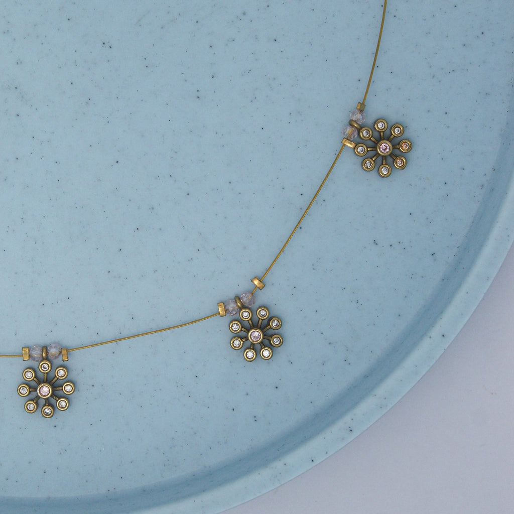 Multi pendant Invisible necklace - House Of Tanaya