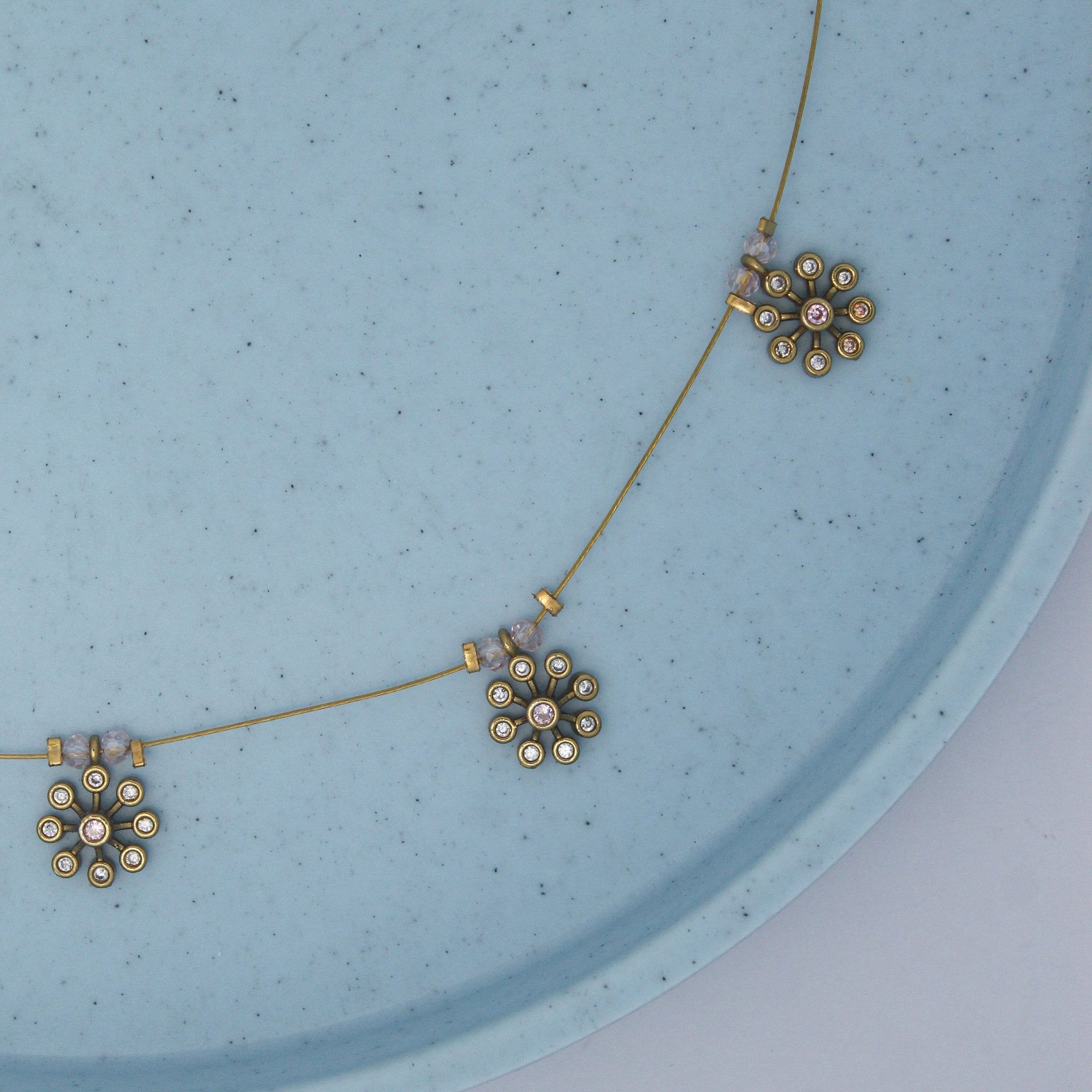 Multi pendant Invisible necklace - House Of Tanaya