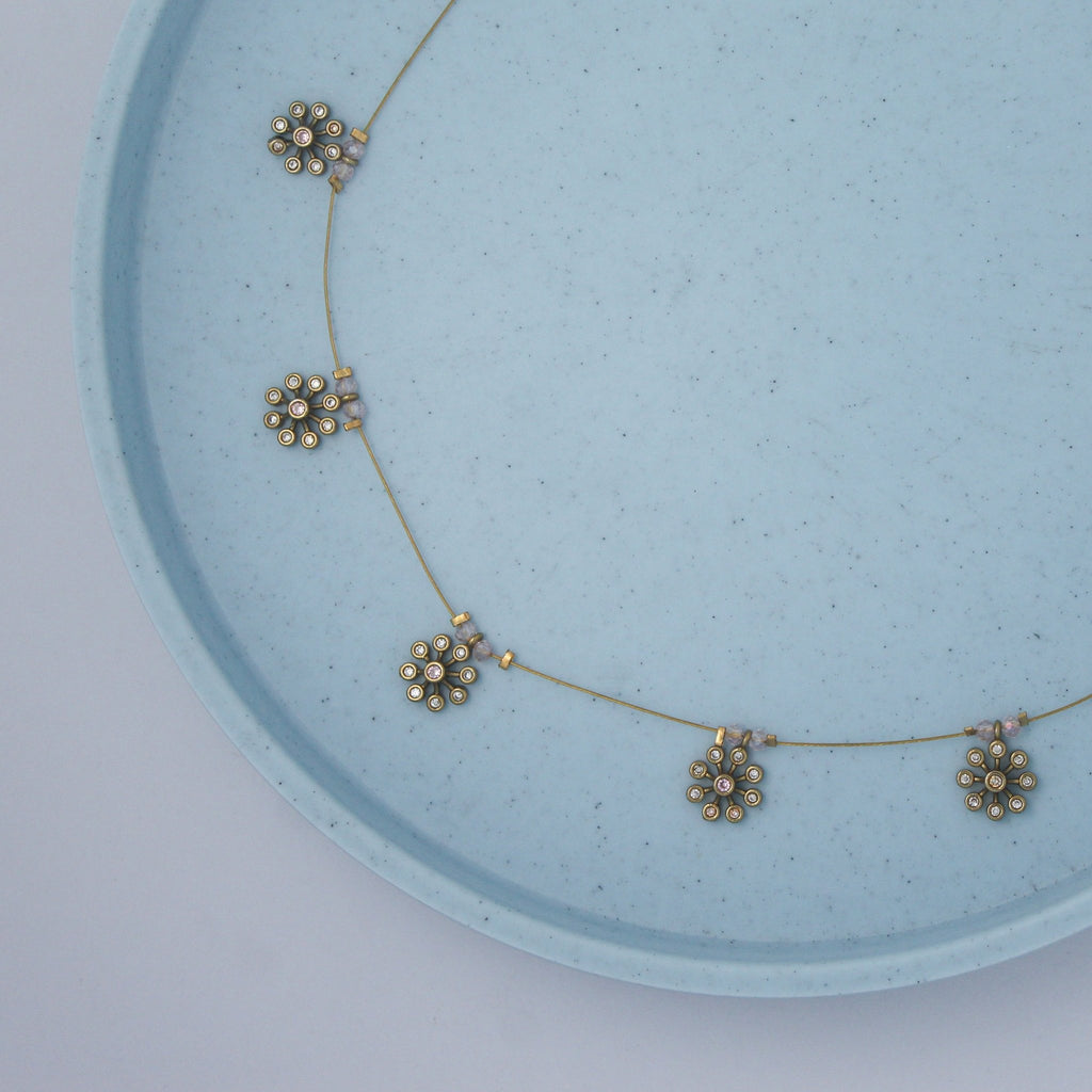 Multi pendant Invisible necklace - House Of Tanaya