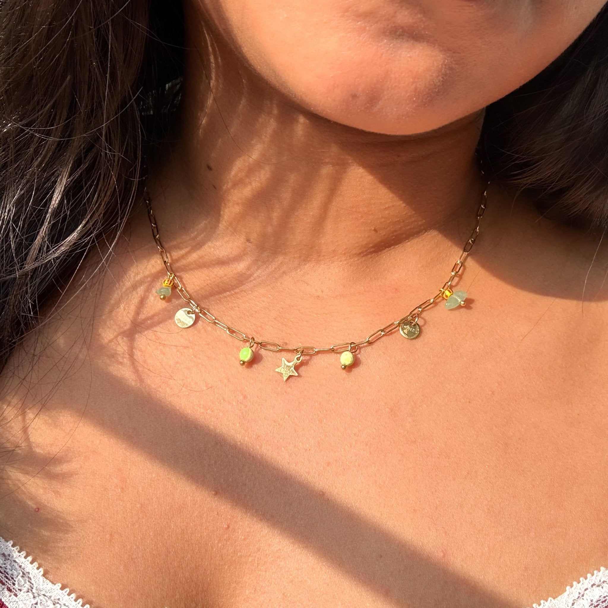 Crimson Charm Stainless steel Anti - tarnish Necklace - House Of Tanaya