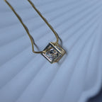Luxe diamond pendant Anti tarnish chain - House Of Tanaya